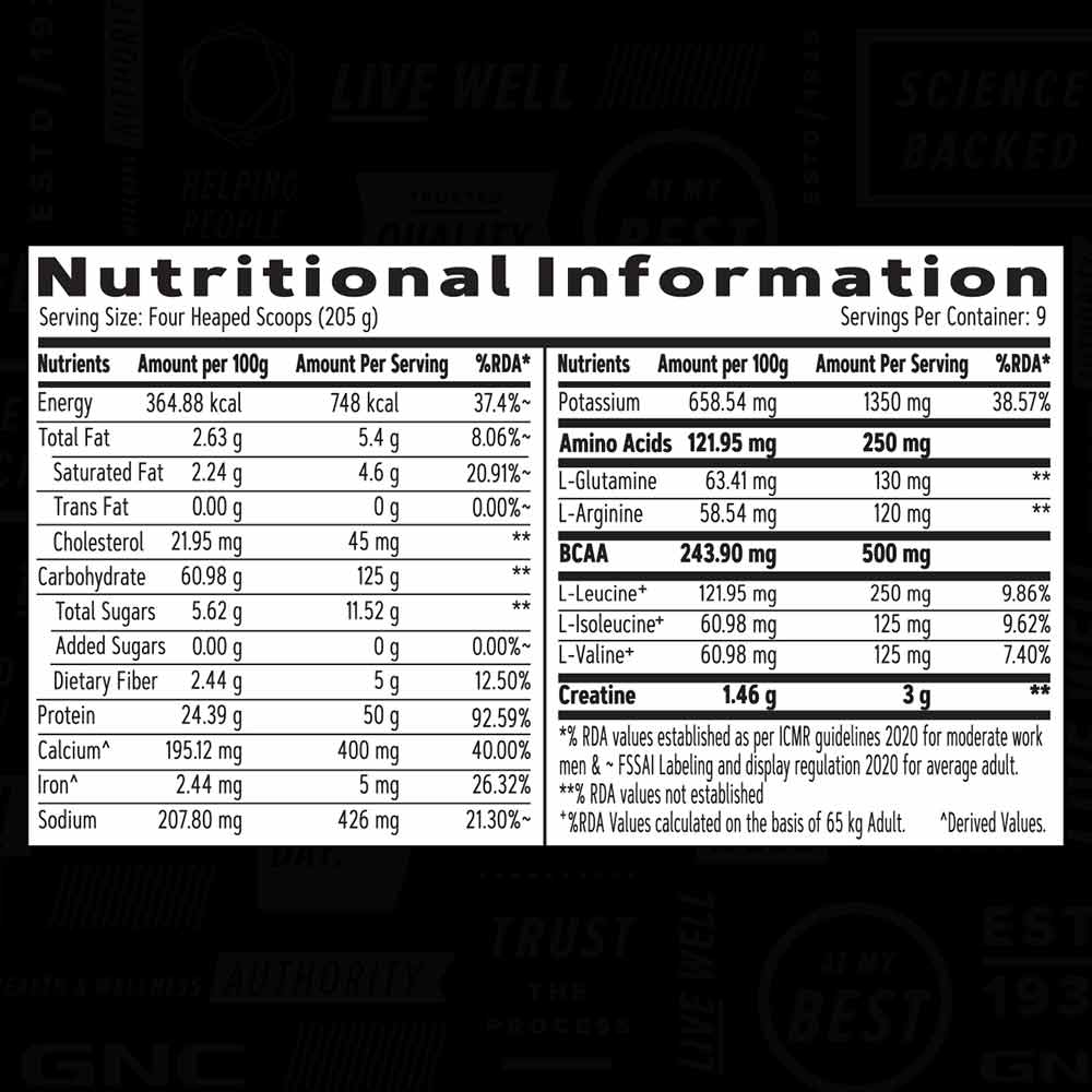 GNC Amp Mass XXX, 2 kg, Chocolate