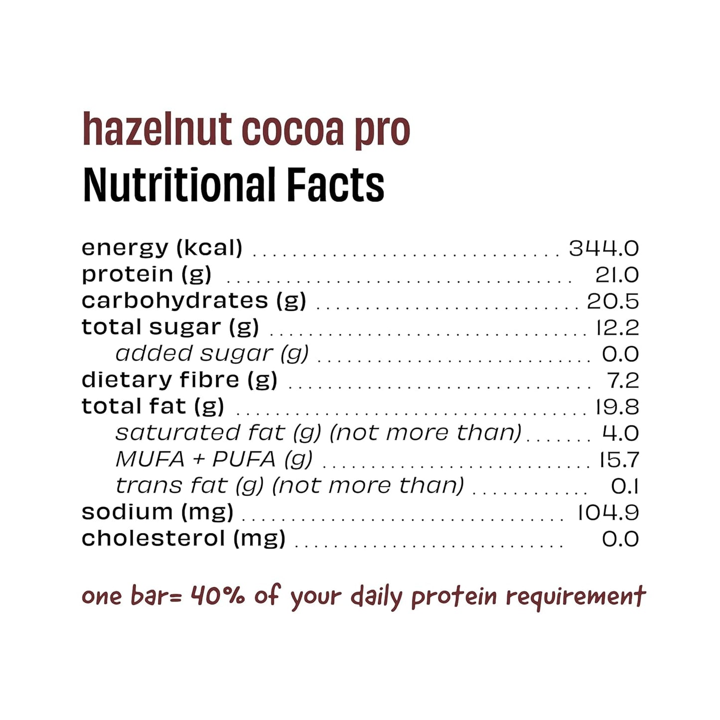 The Whole Truth - High Protein Hazelnut Cocoa 20g Protein Bar