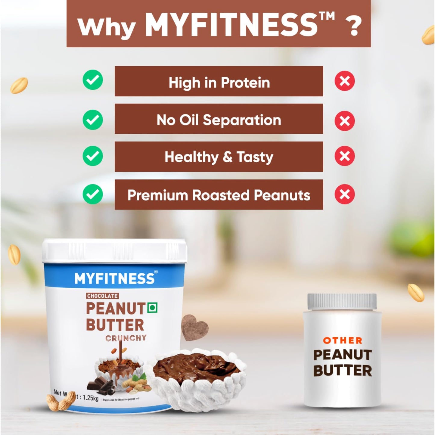 MYFITNESS Choclate Peanut Butter | 22g Protein - MyFitness