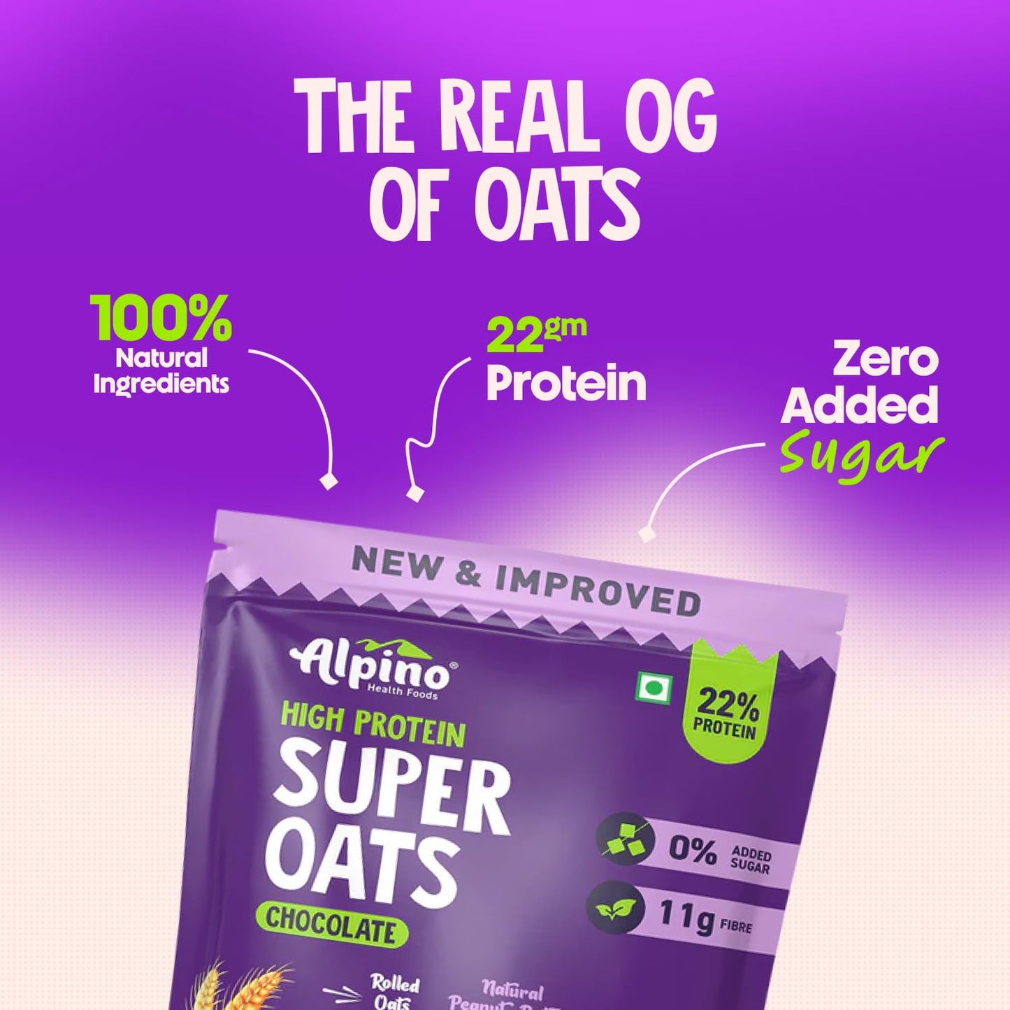 ALPINO High Protein Super Oats Chocolate 1kg - Alpino