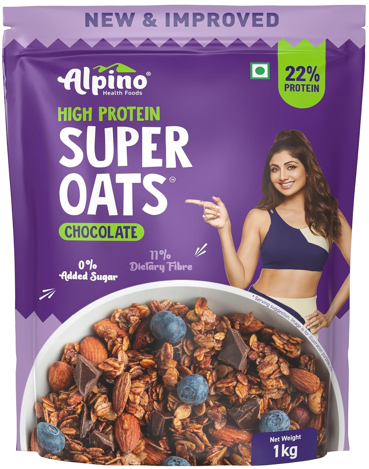 ALPINO High Protein Super Oats Chocolate 1kg - Alpino