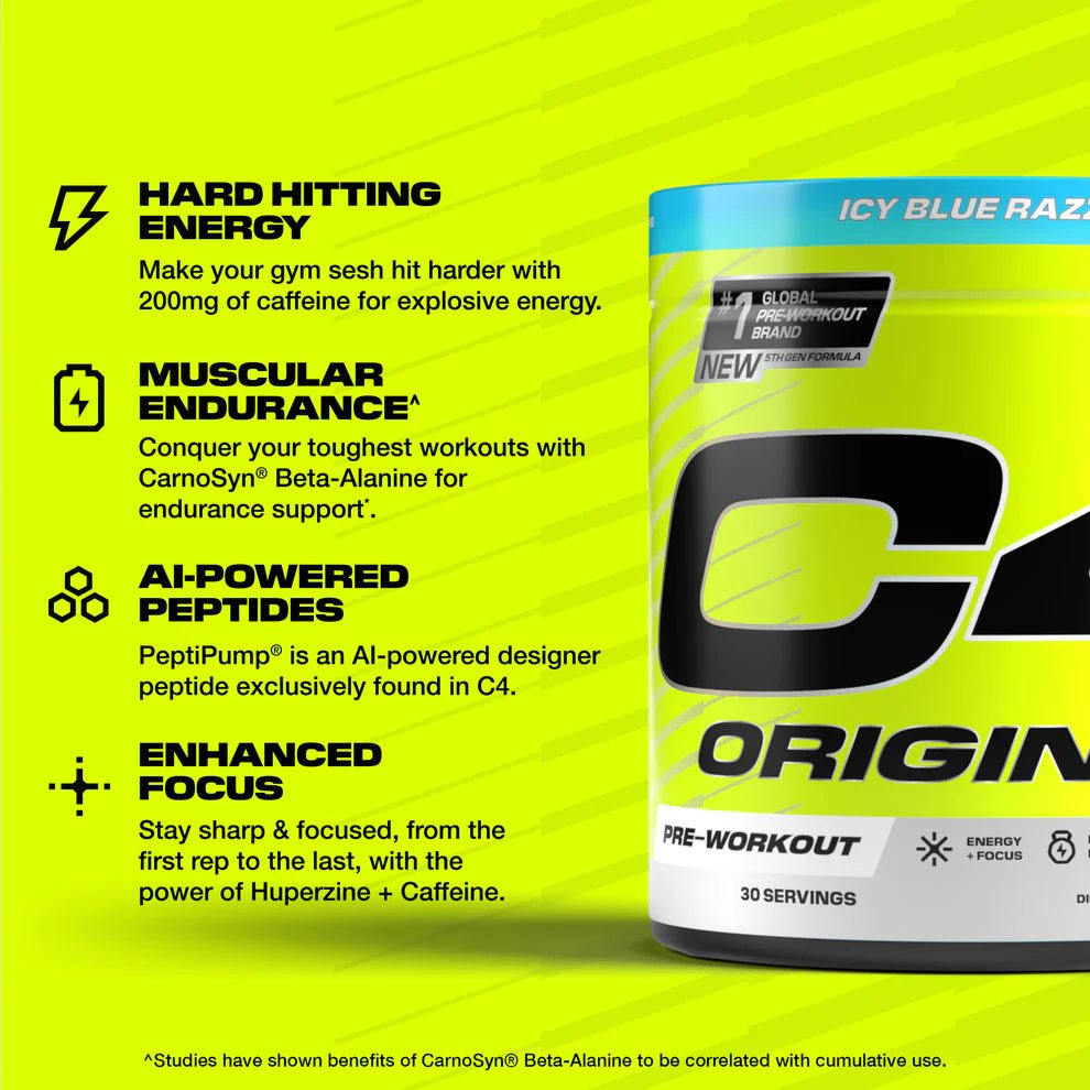 Cellucor C4 Original Pre Workout Powder, 50 Servings, New - Cellucor