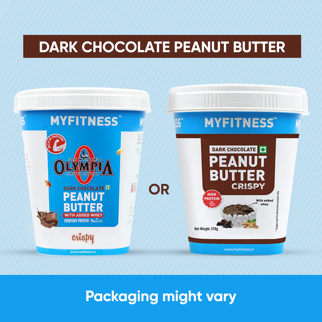 MYFITNESS Dark Chocolate Peanut butter with Added Whey, 510G | 31G Protein - MyFitness