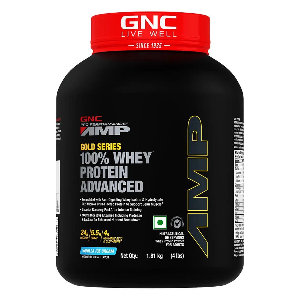 GNC AMP Gold Series 100% Whey Protein Advanced - GNC