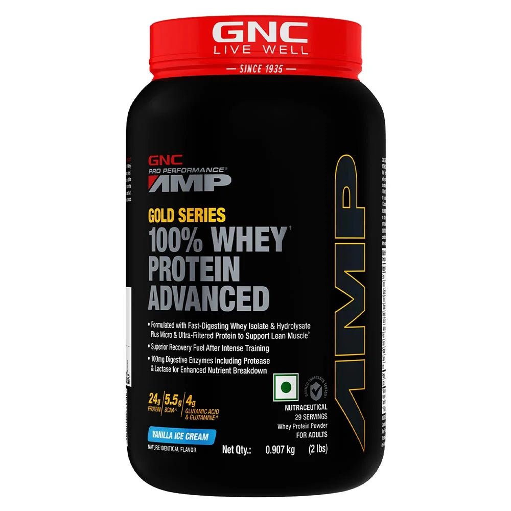 GNC AMP Gold Series 100% Whey Protein Advanced - GNC