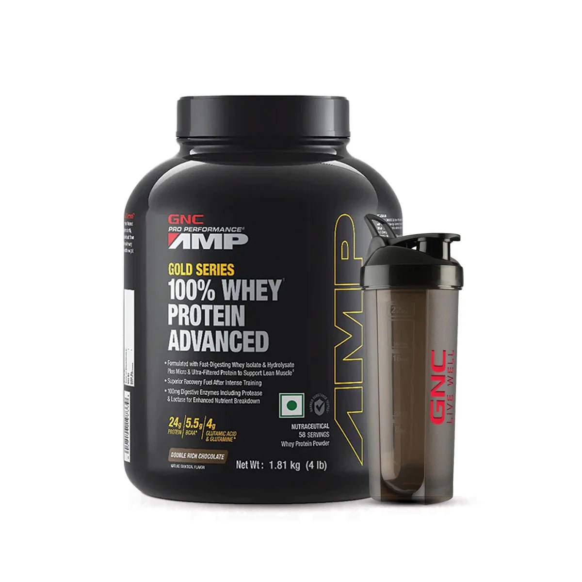 GNC AMP Gold Series 100% Whey Protein Advanced - GNC