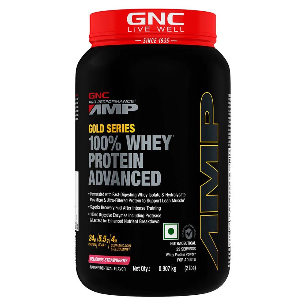 GNC AMP Gold Series 100% Whey Protein Advanced - GNC