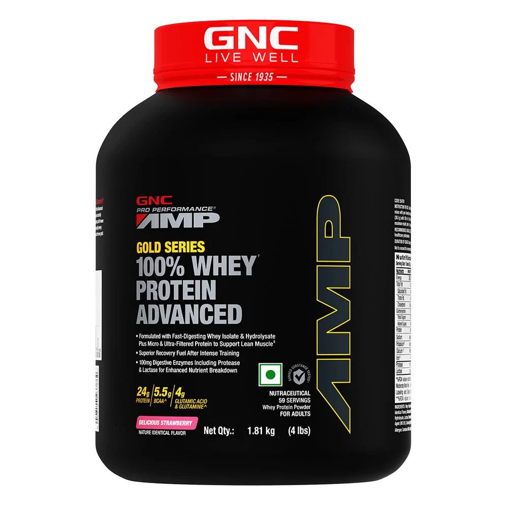 GNC AMP Gold Series 100% Whey Protein Advanced - GNC
