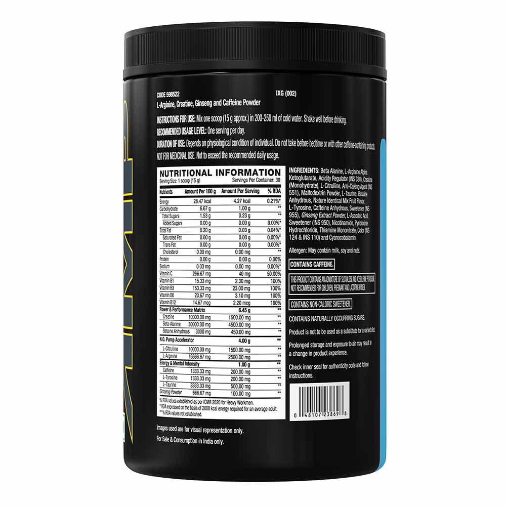 GNC AMP Gold Series Ultra Rush Powder, 450 g - GNC