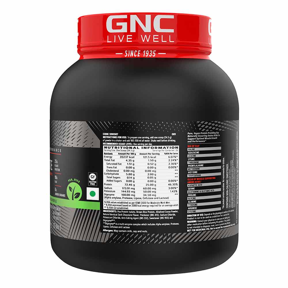 GNC AMP Plant Isolate, 2Lbs, Chocolate Hazelnut - GNC