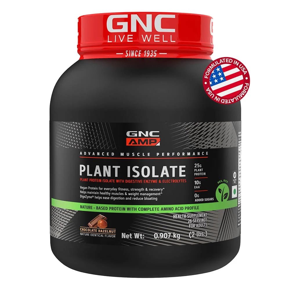 GNC AMP Plant Isolate, 2Lbs, Chocolate Hazelnut - GNC