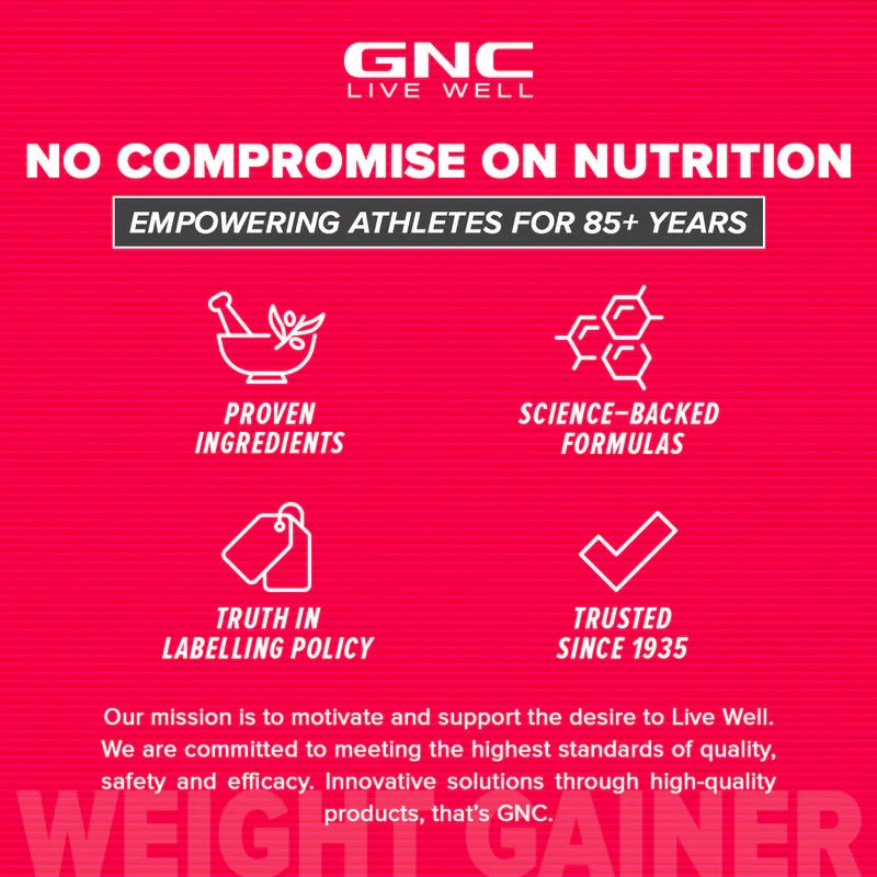 GNC Pro Performance Weight Gainer, 5KG, Double Chocolate - GNC