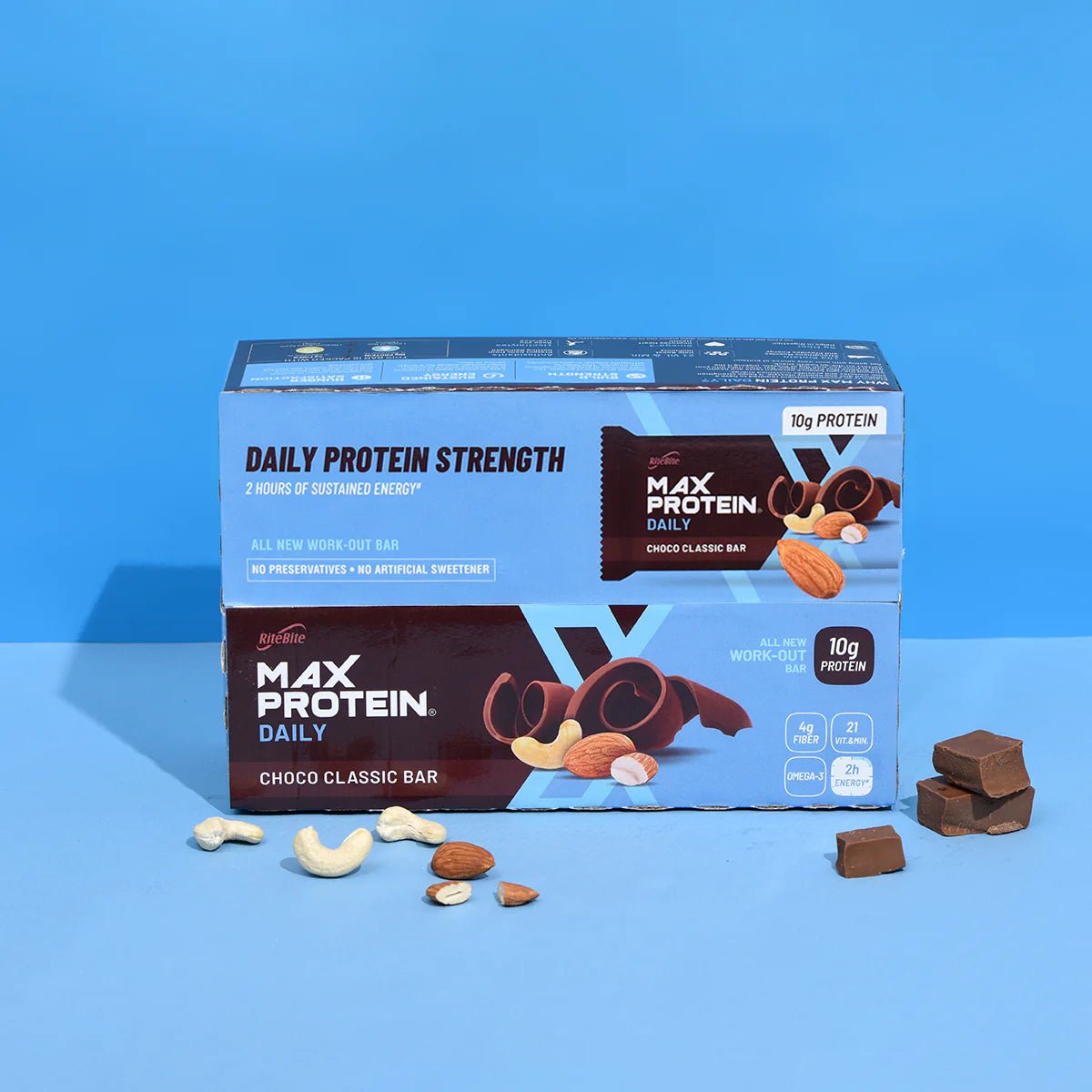 Max Protein Daily Protein Bar - Choco Classic - 10G Protein - RiteBite