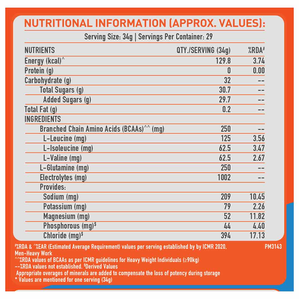 MB Fuel One Sports Hydr8 Isotonic, 1 kg, Orange - Muscleblaze