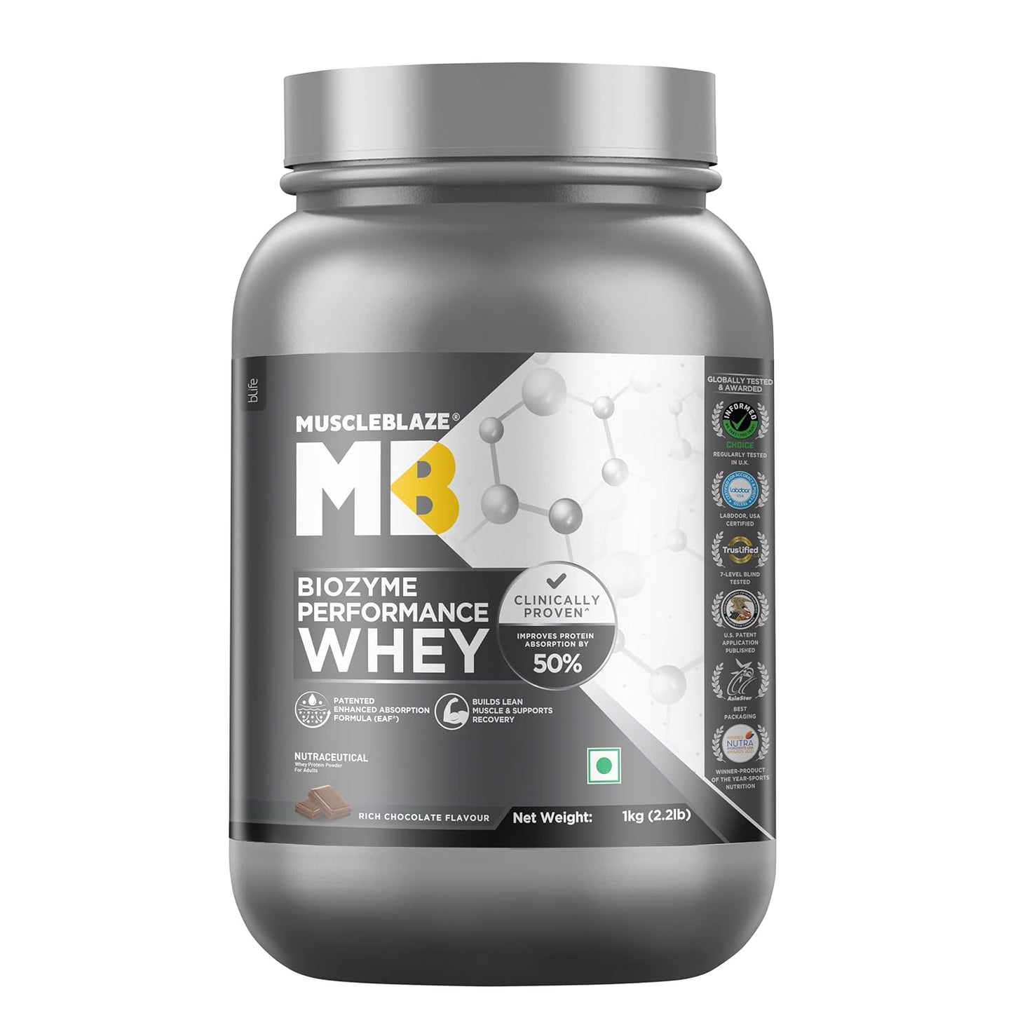 MuscleBlaze Biozyme Performance Whey - Muscleblaze