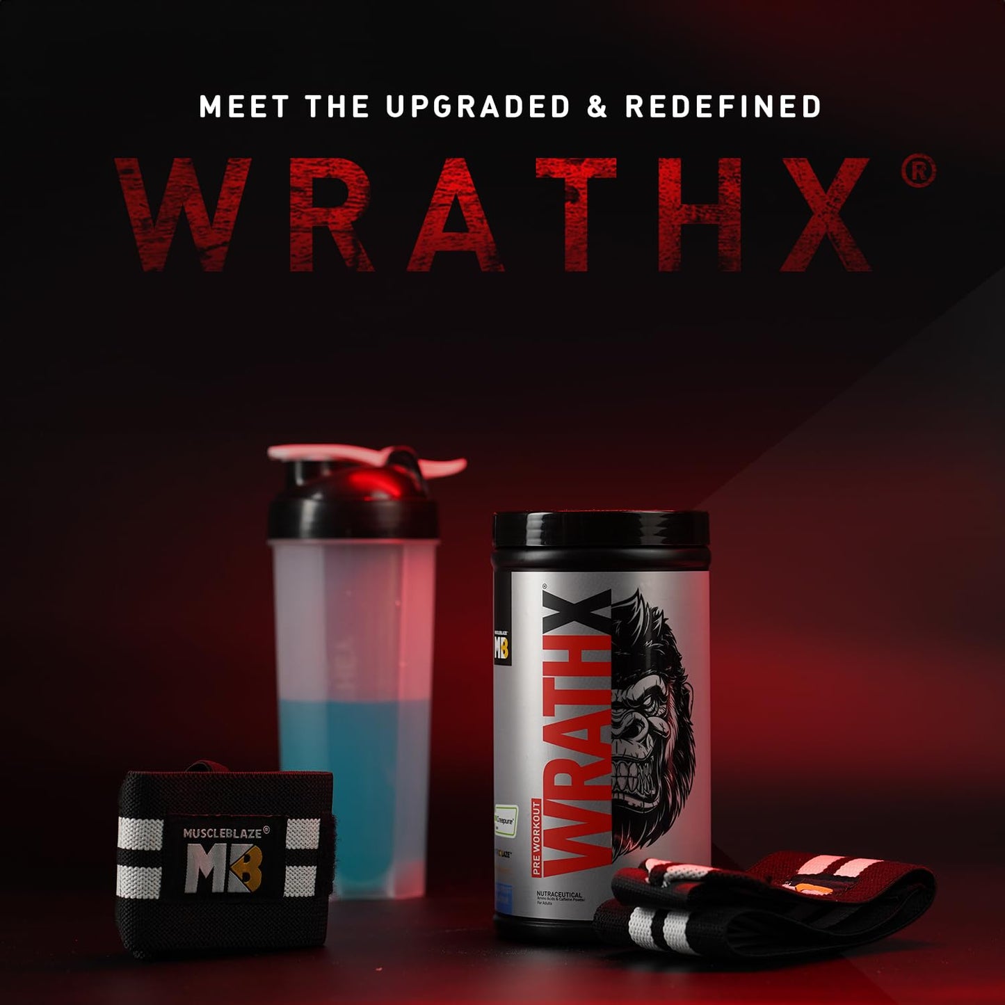 MuscleBlaze Pre Workout WrathX, 510G, Cola Frost - MuscleBlaze