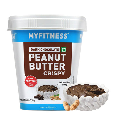 MYFITNESS Dark Chocolate Peanut butter with Added Whey, 1KG | 31G Protein - MyFitness