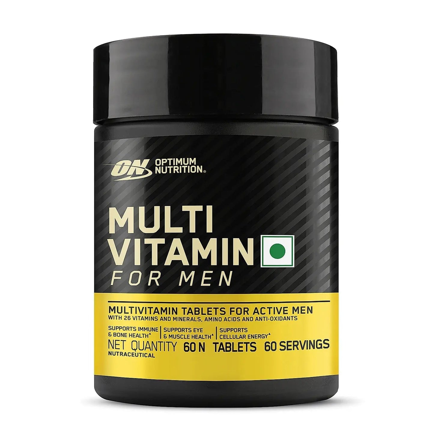 ON Multivitamin for MEN - 60 Tablets, 26 Vitamins & Minerals, Amino Acids & Anti - Oxidants - Optimum Nutrition