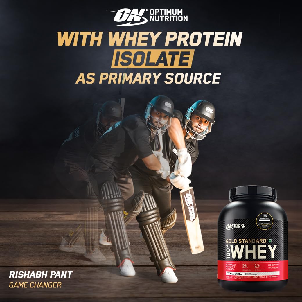 ON (Optimum Nutrition) Gold Standard 100% Whey Protein - Cookie & Cream - Optimum Nutrition