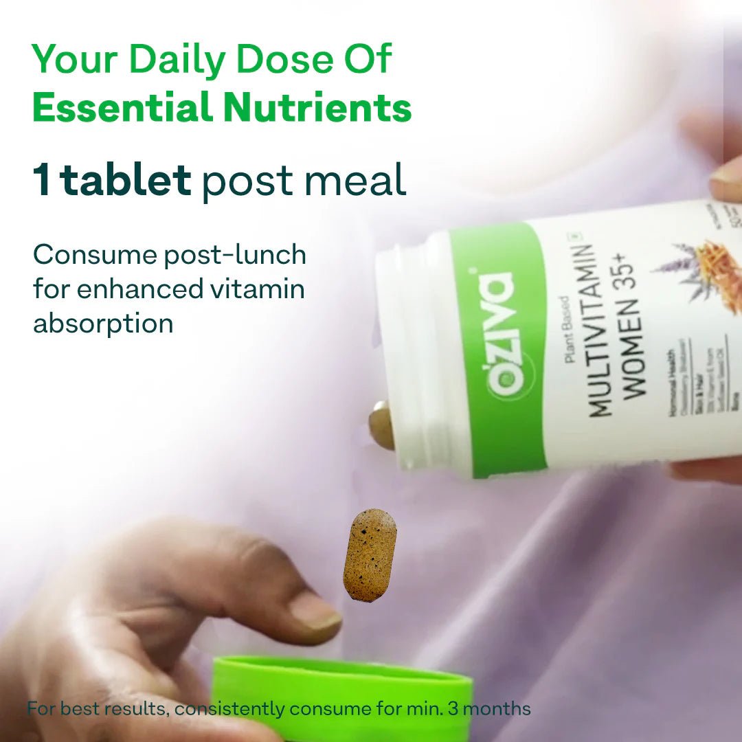 Oziva Plant Based Multivitamins for Women - 50 Tablets - Oziva