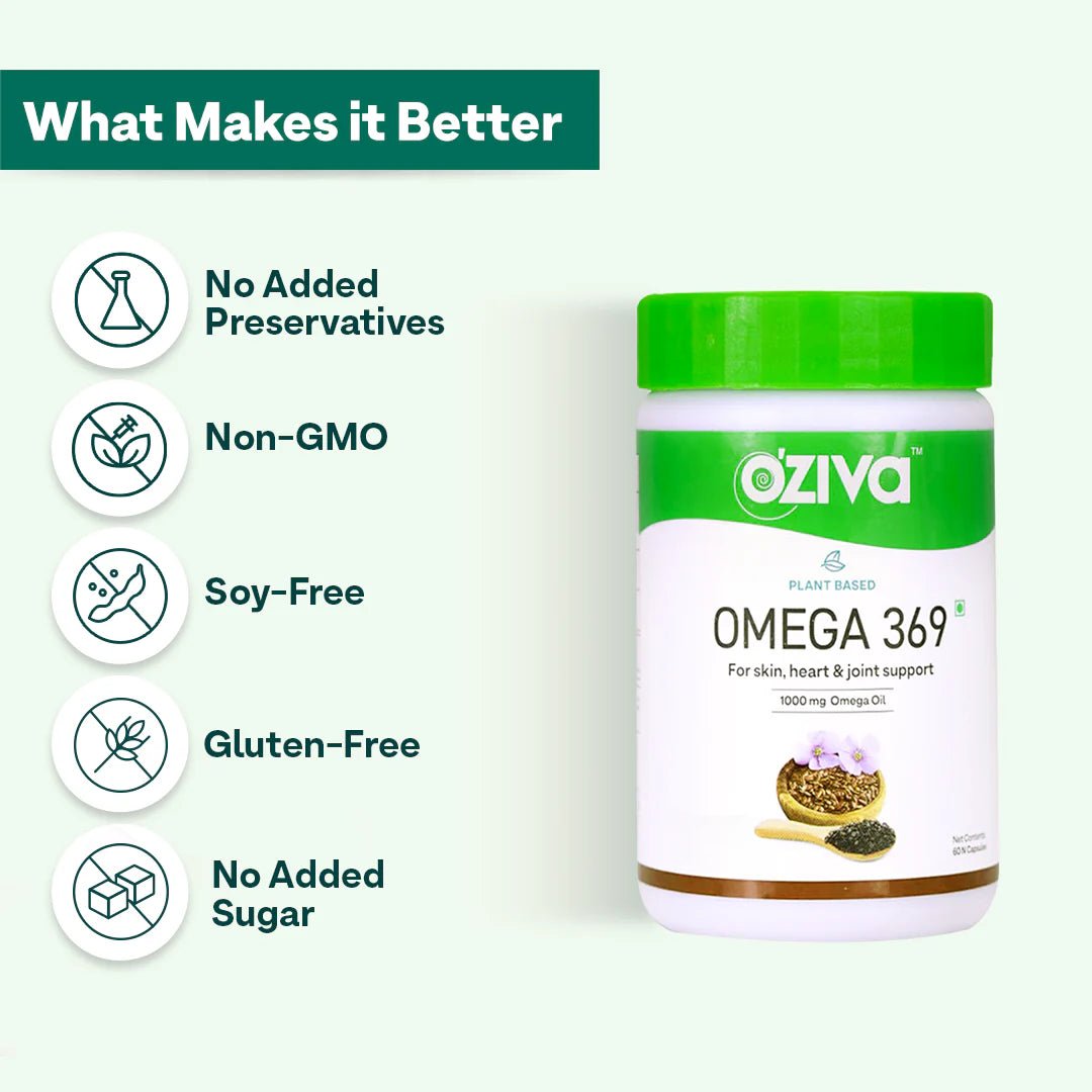 OZiva Plant Based Omega 369 - Oziva