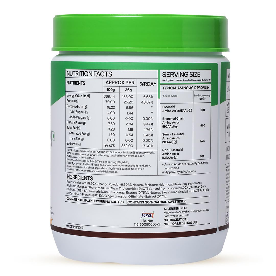 Oziva Plant Protein, 30g Protein, Pea Isolate - Oziva