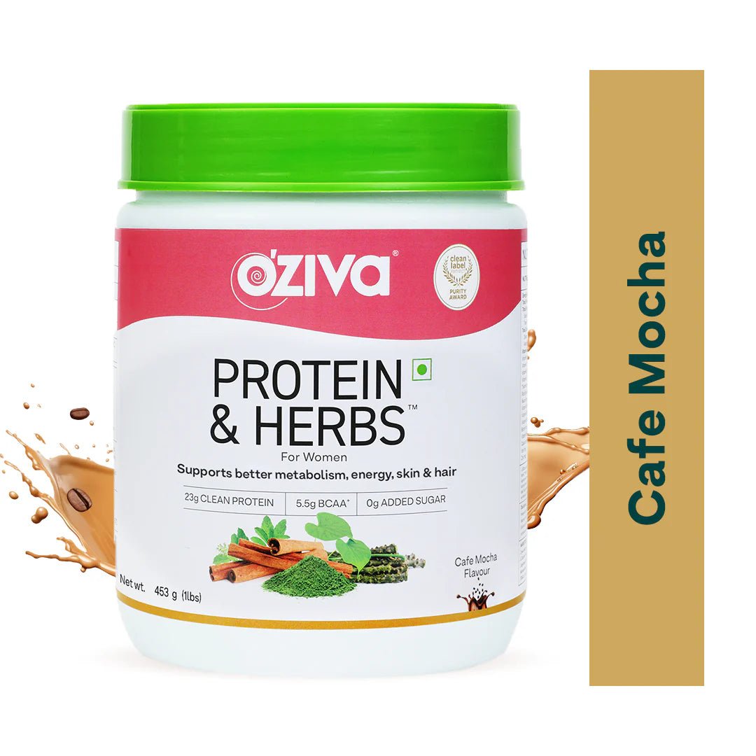 OZiva Protein & Herbs for Women, 500G - Oziva