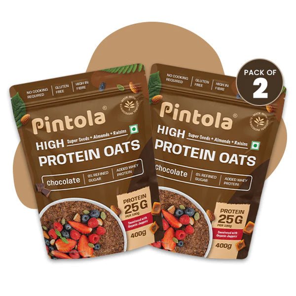 Pintola High Protein Dark Chocolate Oats, 1KG - Pintola
