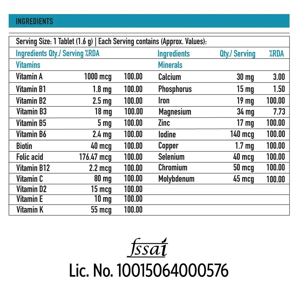TrueBasics Advanced Multivitamin for Sports with Amino Acids, Energy & Immunity Blends - Truebasics