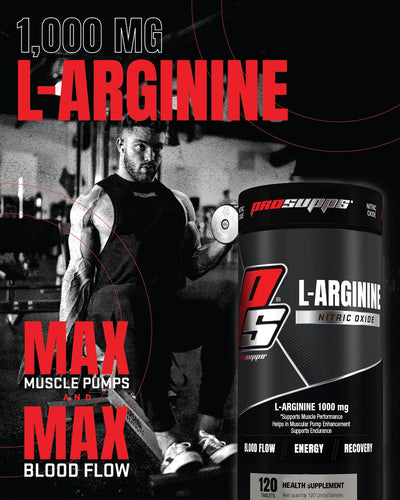 ProSupps L - arginine 1000mg, Nitric Oxide Booster, 120 Tablets - ProSupps