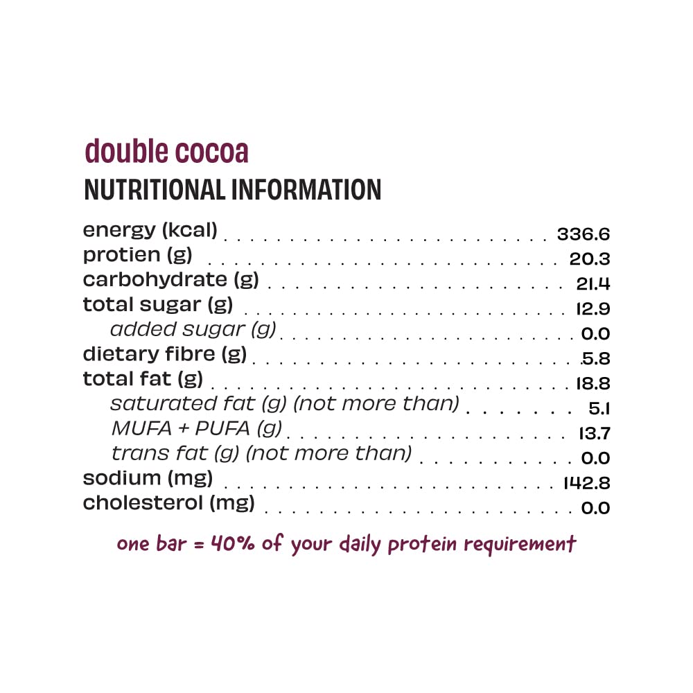 The Whole Truth - High Protein Double Cocoa 20g Protein Bar - The Whole Truth
