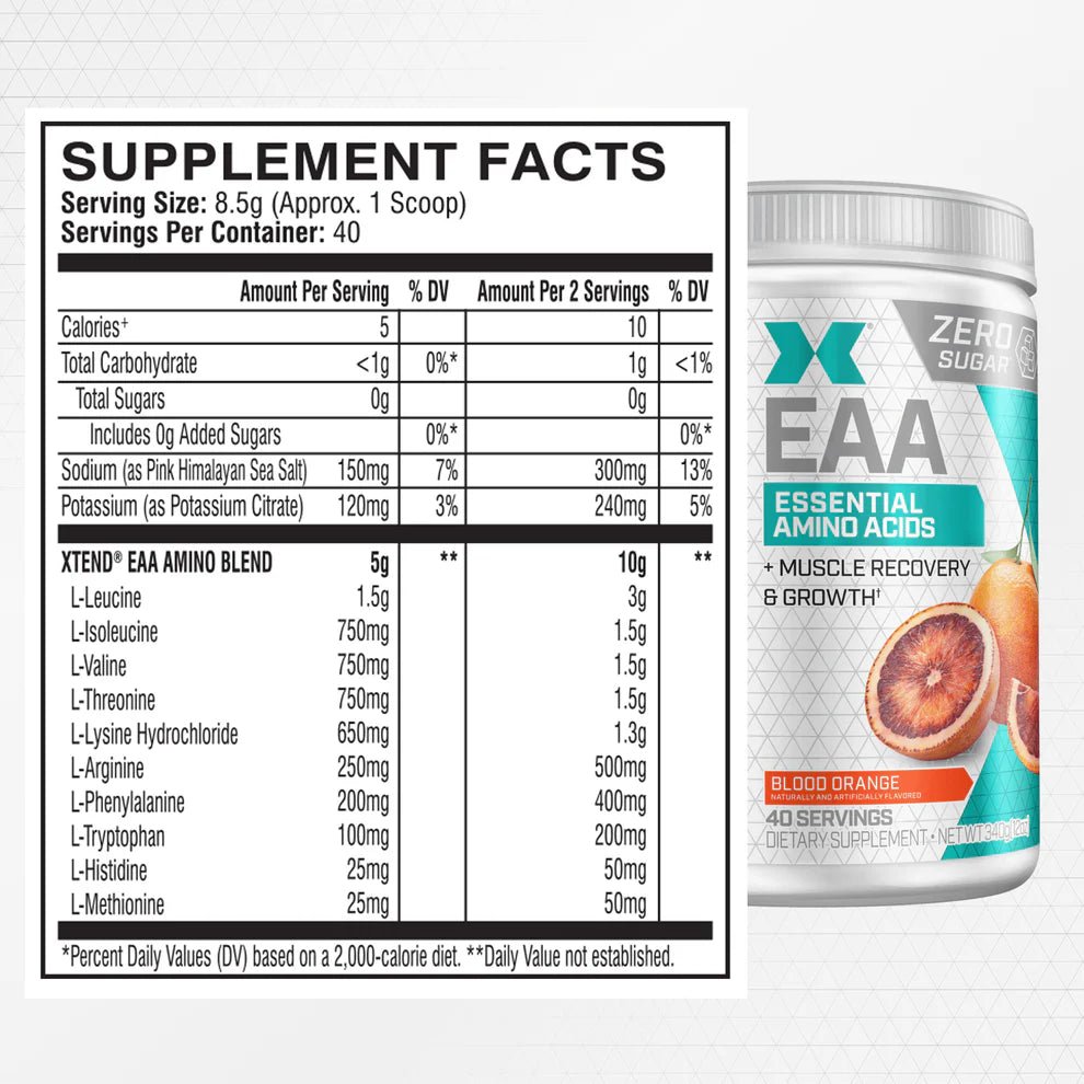 XTEND® EAA Essential Amino Acids Powder | 40 Servings - Scivation Xtend