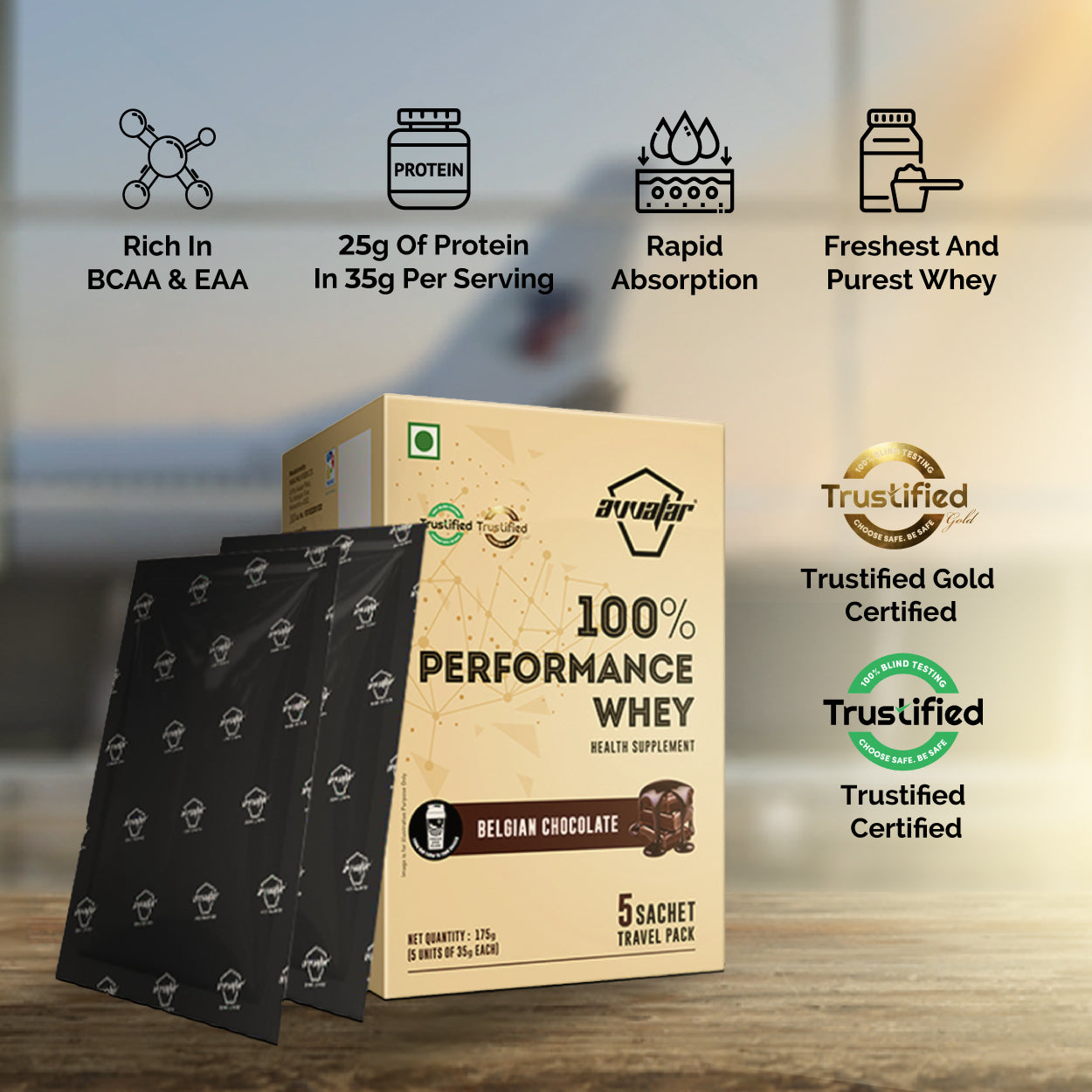 Avvatar Performance Whey, Travel Pack, 175G