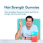 HK Vitals Hair Strength Biotin Gummies, 60 gummies, Strawberry | For Stronger Hair & Nails