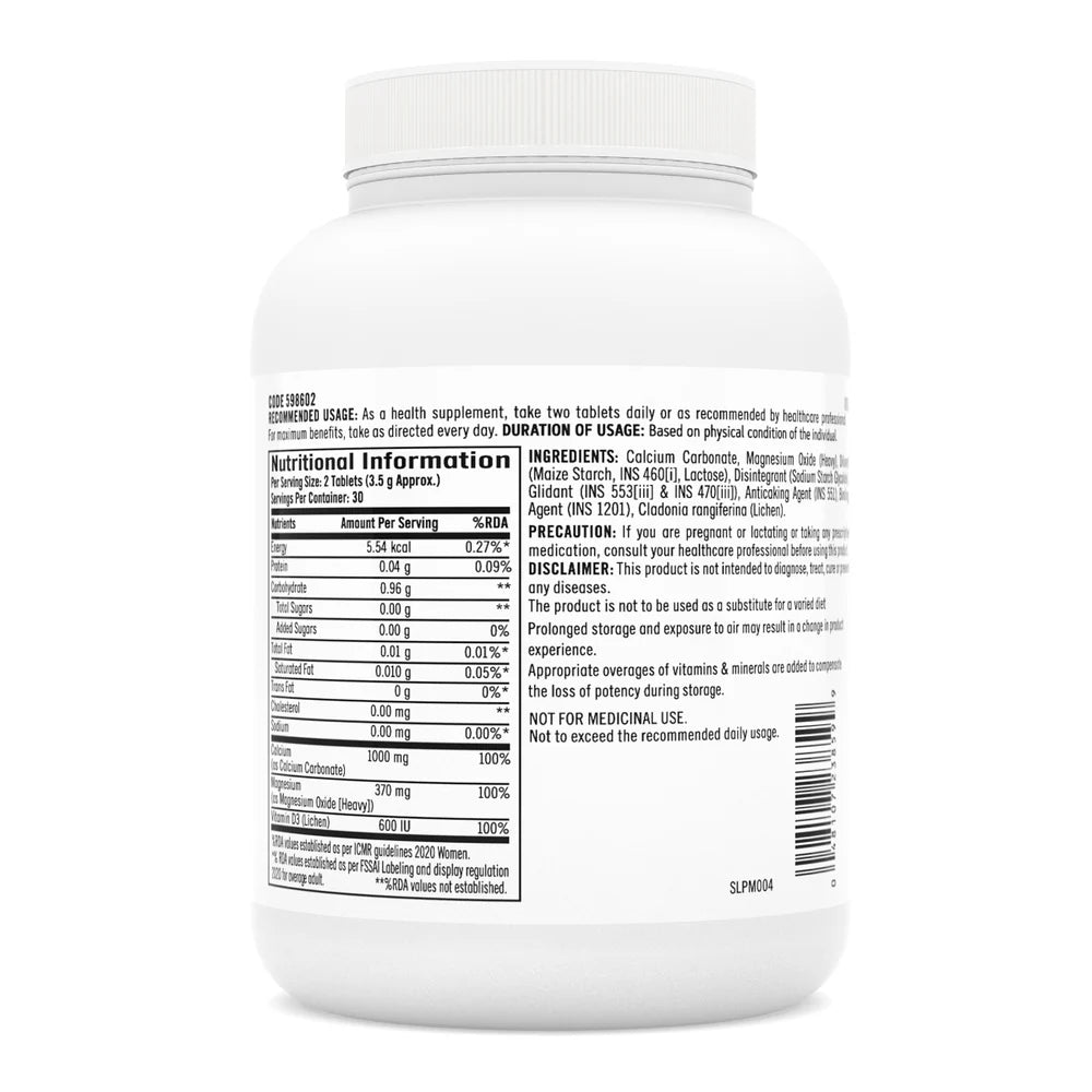 GNC Calcium Plus 1000mg with Magnesium and Vitamin D3, 60 Units