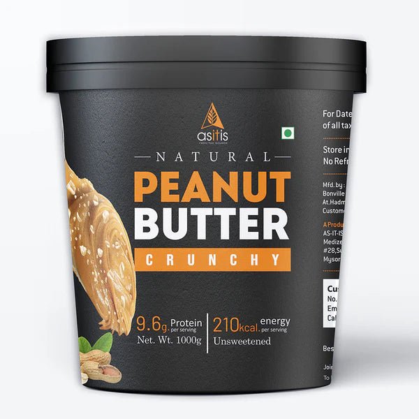 AS - IT - IS Peanut Butter Natural & Unsweetened with High Protein - AS - IT - IS