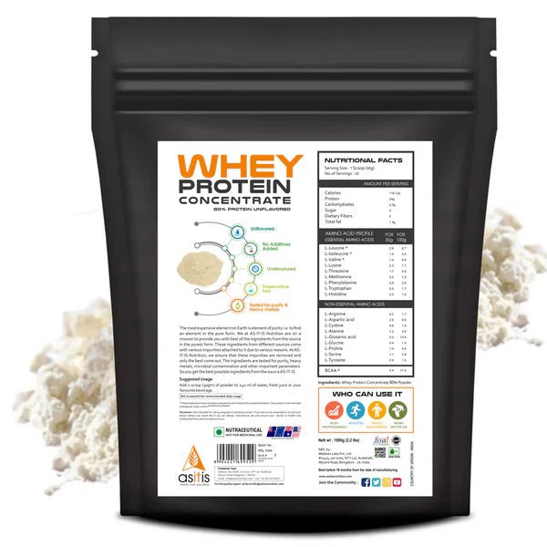 AS - IT - IS Whey Protein Concentrate - 80% - AS - IT - IS