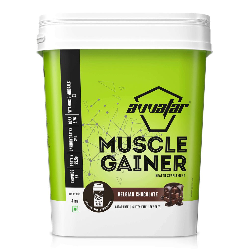 Avvatar Muscle Gainer | 4 Kg | Belgian Chocolate - Avvatar