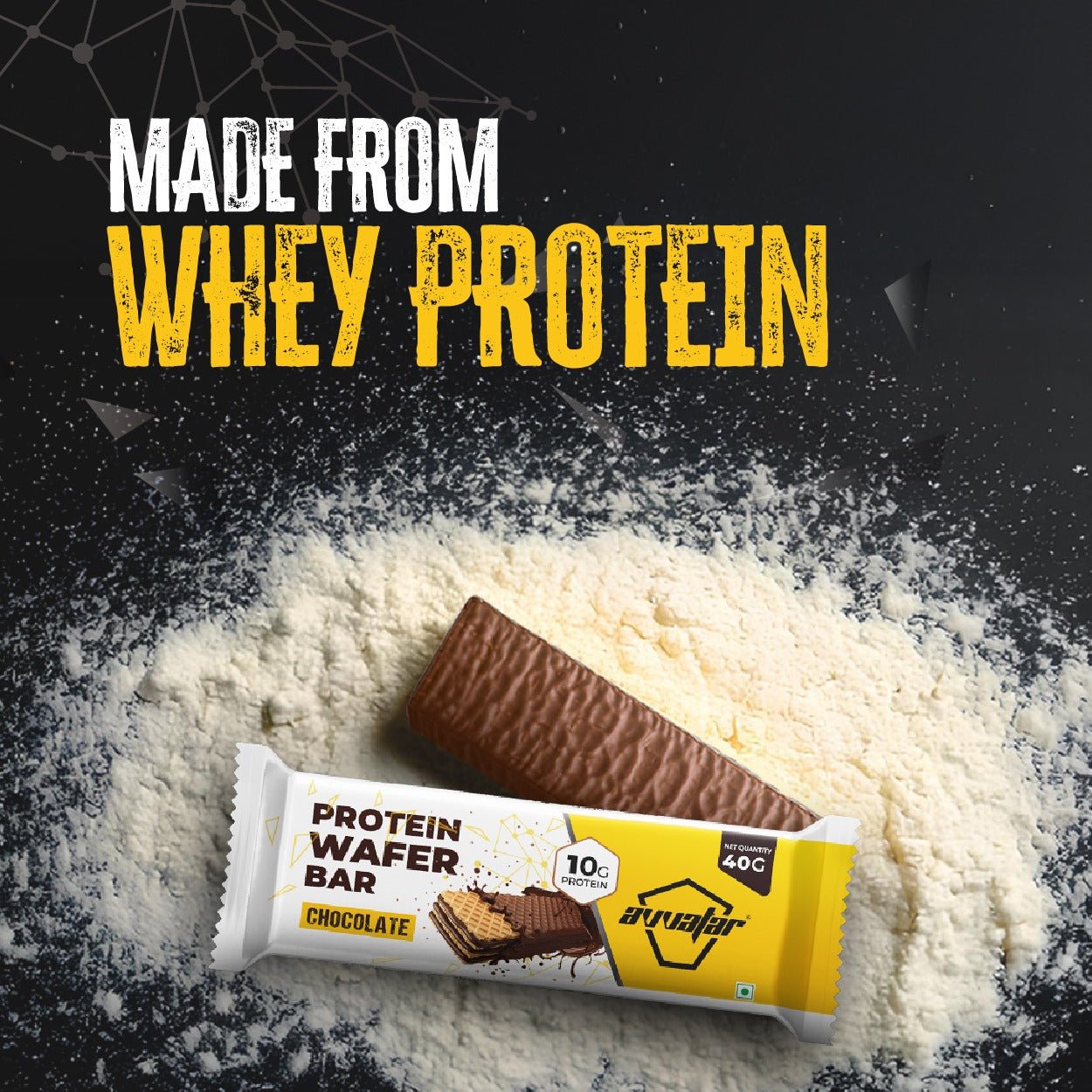 Avvatar Protein Wafer Bar Chocolate Flavour 8X40g - Avvatar