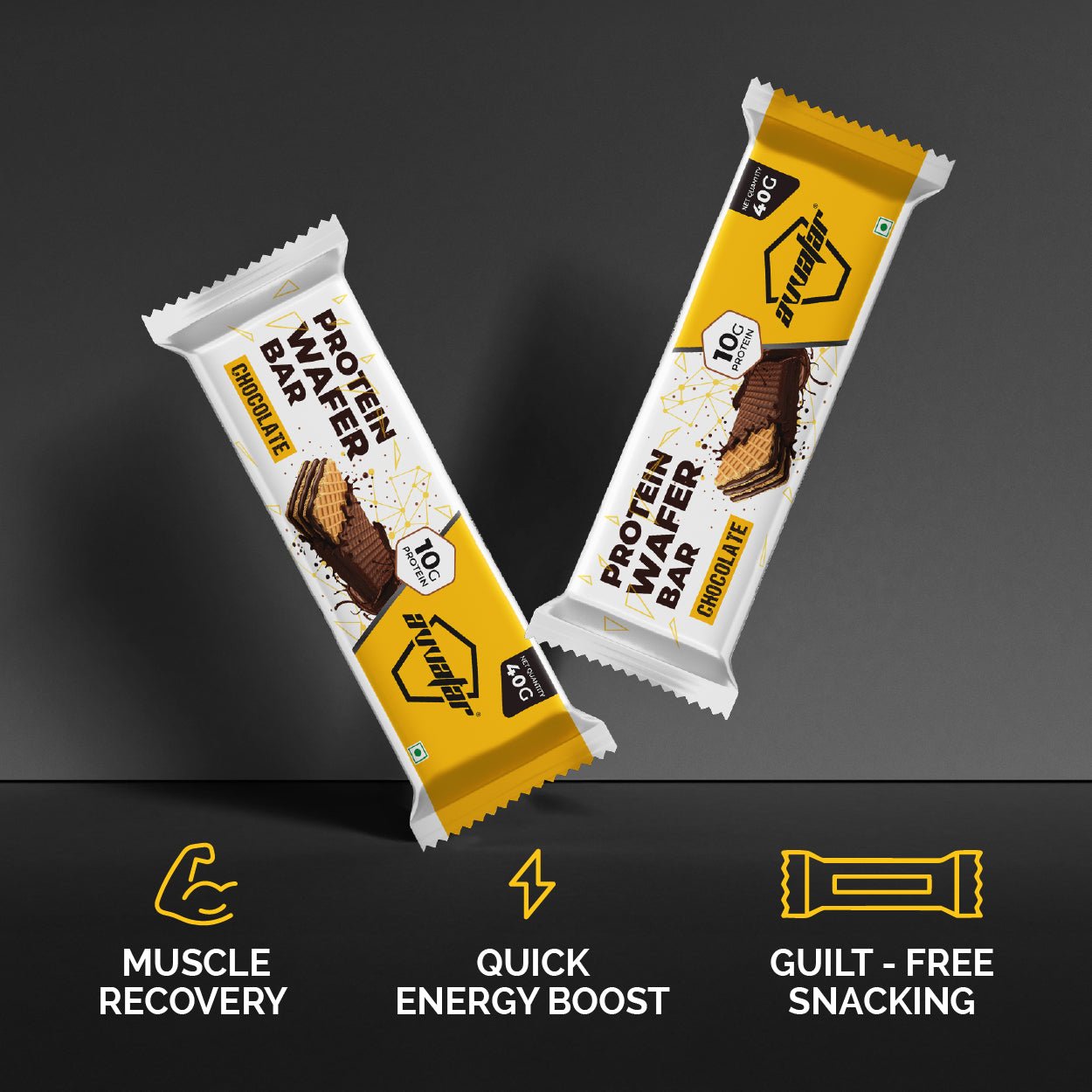 Avvatar Protein Wafer Bar Chocolate Flavour 8X40g - Avvatar
