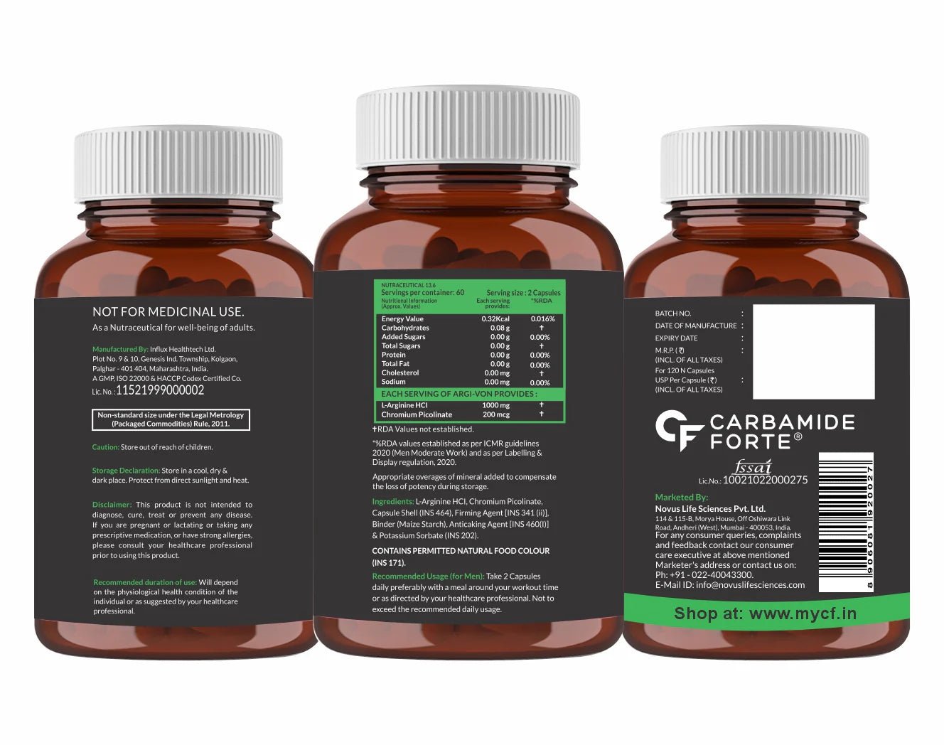 Carbamide Forte L Arginine 1000mg - Carbamide Forte