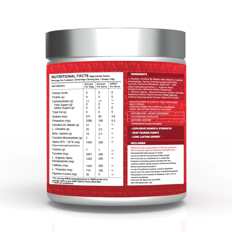 Dynamite Pre Workout by Wellcore, 30 Servings - Wellcore
