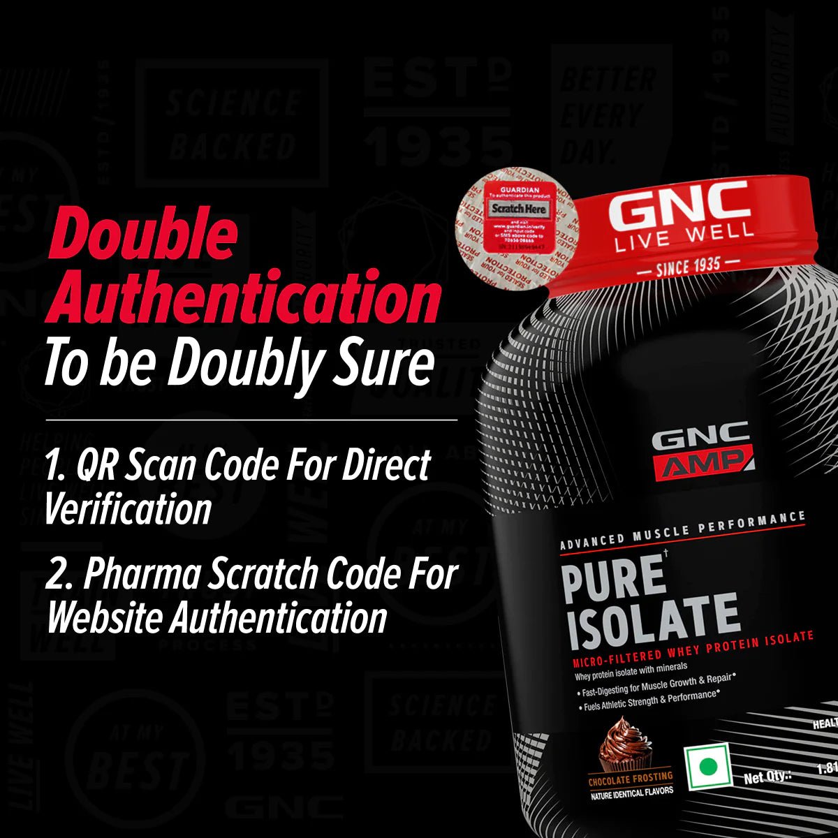 GNC AMP Pure Isolate (Low/Zero Carb) - GNC