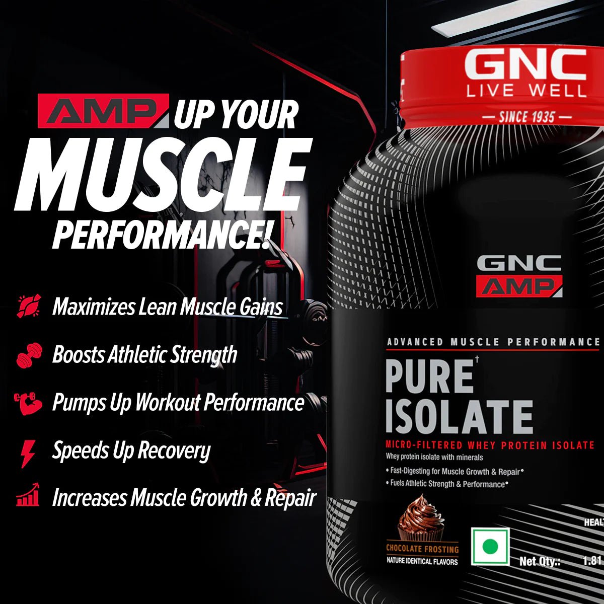 GNC AMP Pure Isolate (Low/Zero Carb) - GNC