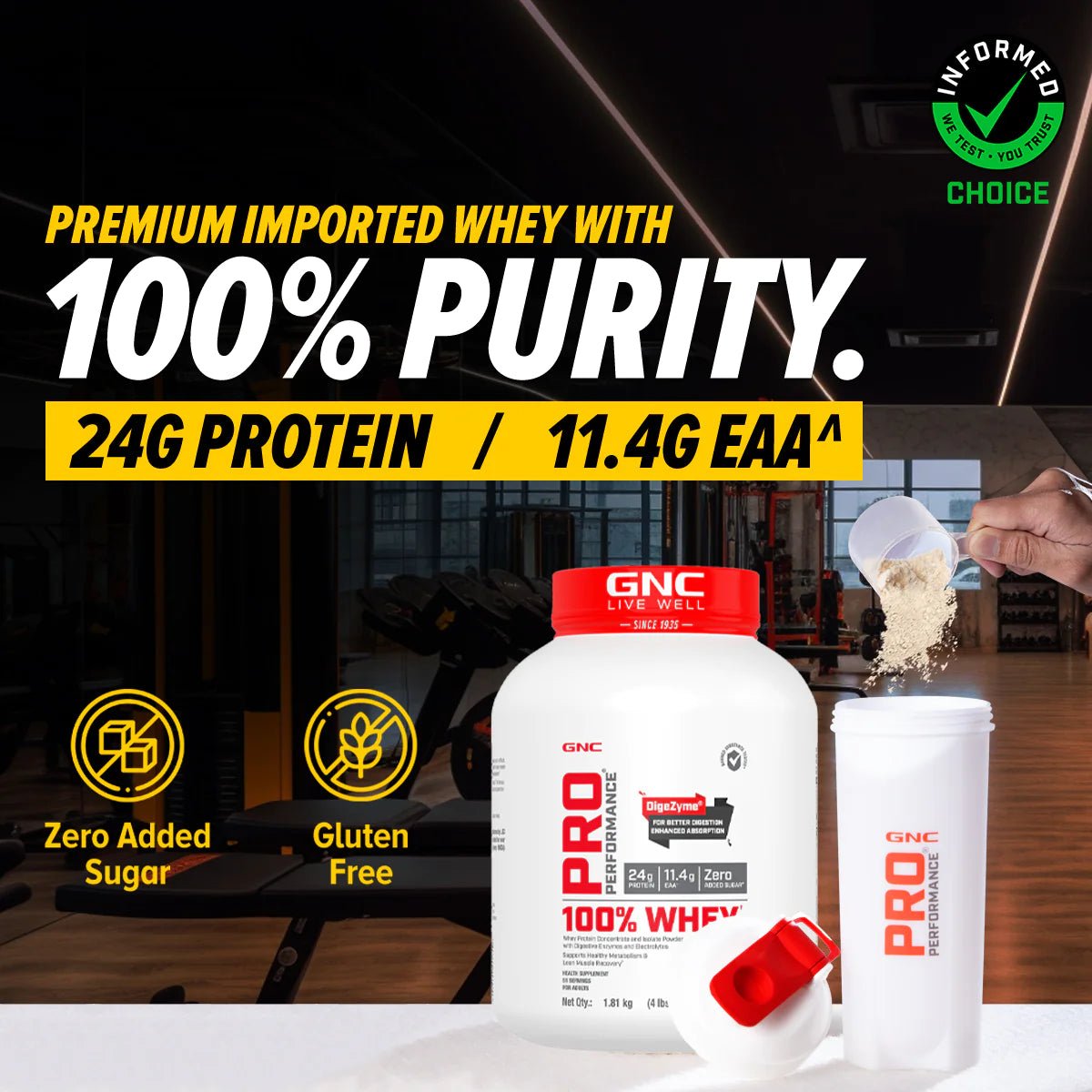 GNC Pro Performance 100% Whey Protein - GNC