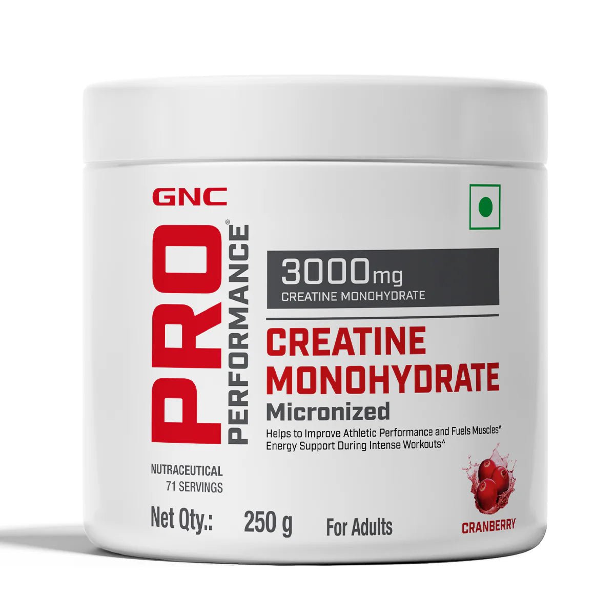 GNC Pro Performance Creatine Monohydrate, 250G, Flavoured - GNC