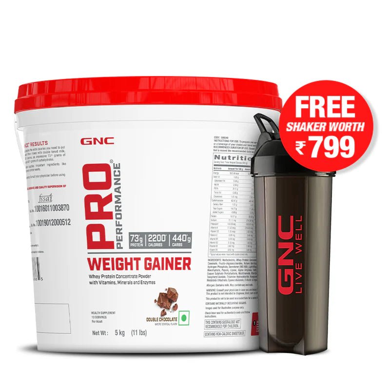 GNC Pro Performance Weight Gainer, 5KG, Double Chocolate - GNC