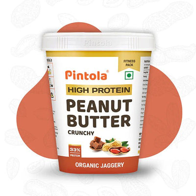 High Protein Peanut Butter with Organic Jaggery, 510G - Pintola