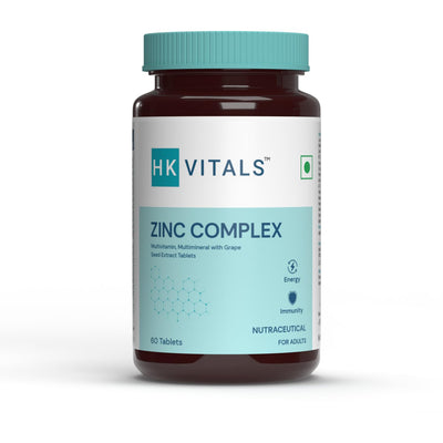 HK Vitals Zinc Supplements with Vitamin C, Vitamin D3, Multivitamin and Multimineral - HK Vitals