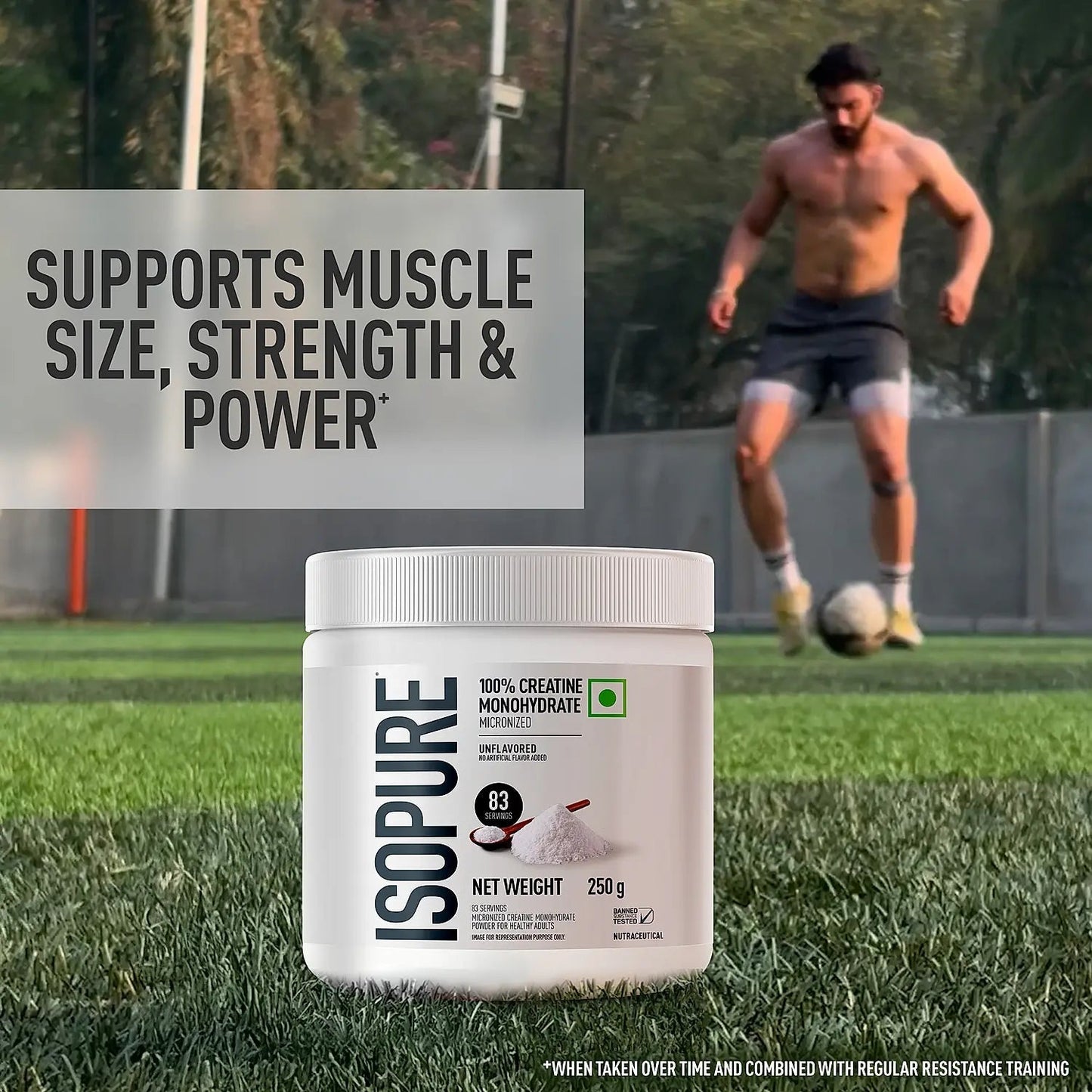 Isopure Creatine Monohydrate Micronized, 250g - 83 servings - Isopure